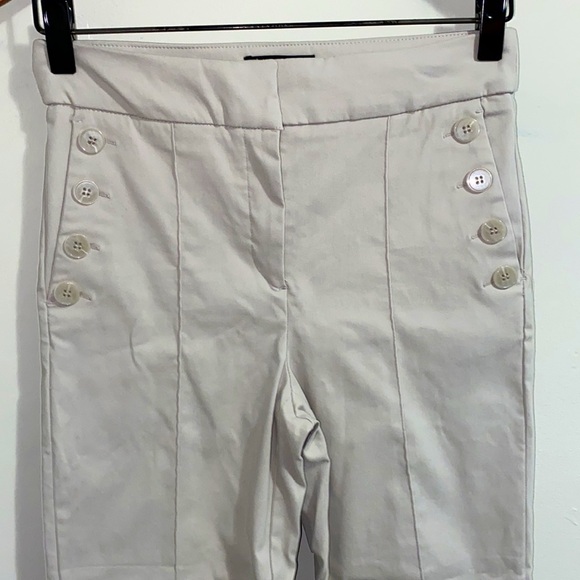 MASSIMO FABBRO High-Waist Straight-Leg Capri Sailor Pants - Picture 3 of 7